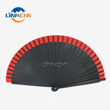 Antique custom printed wooden folding hand fan for event